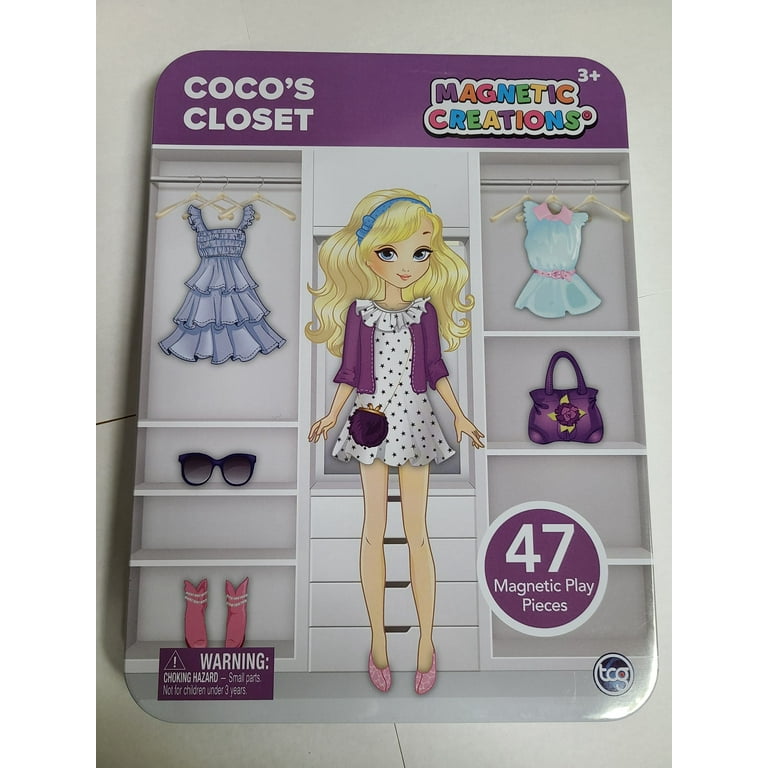Coco♪ TCG Toys Magnetic Creations Coco's Closet 47 pcs Play Set