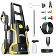 thumbnail image 1 of TCISA 3500 PSI Electric Pressure Washer,Max 2 GPM Power Washer with 35FT Power Cord 20FT Hose 4 Nozzles Soap Cannon for Car Garden Yard Hom, 1 of 12