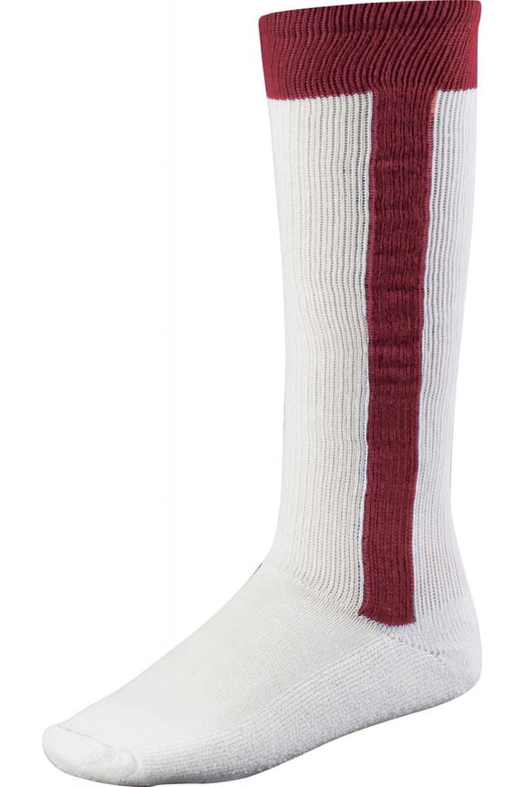 Twin City Youth Two-In-One Stirrup Socks Maroon Small