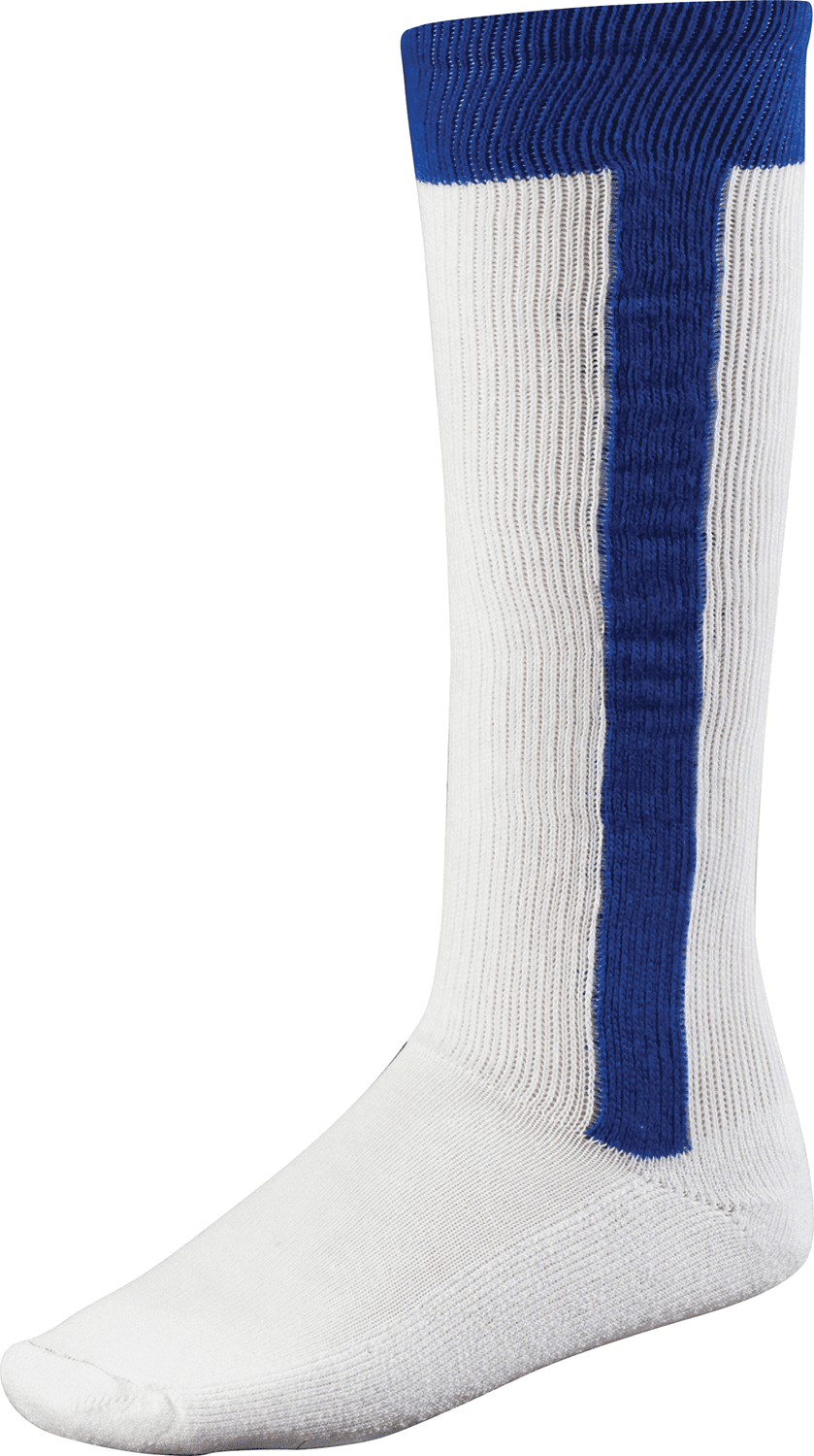 Chaussettes De Baseball TCK Elite – Mi-mollet (7in) – Royale, Blanc, Jaune Fluo
