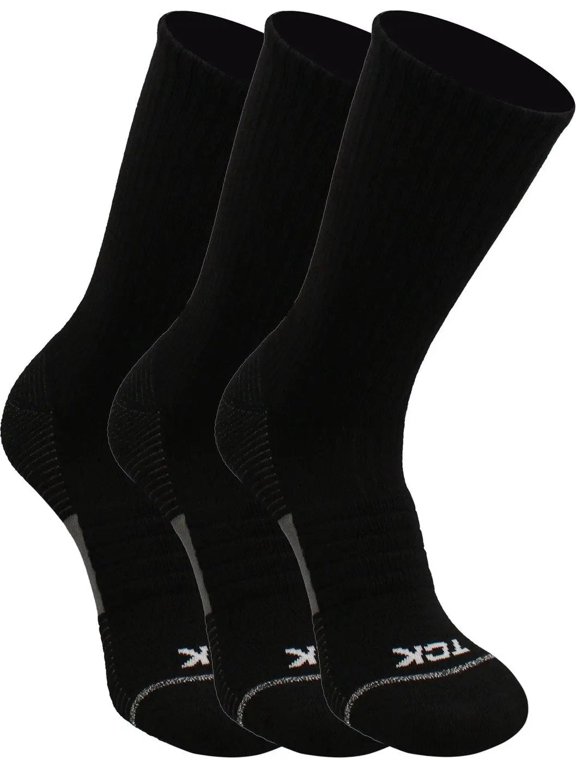 TCK 365 Everyday Athletic Crew Sock 3pk - Black
