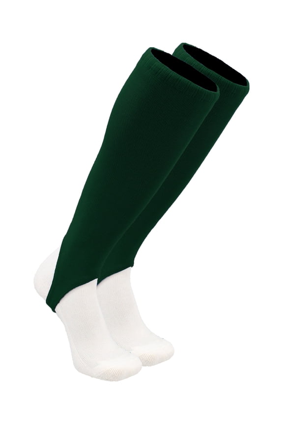 Sports 4 Inch Solid Color Stirrup Socks | Classic Uniform Stirrups for Youth & Adult Baseball, Fastpitch & Softball - Dark Green, Small