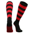 thumbnail image 1 of TCK Ace Knee High Socks - Black Scarlet, 1 of 2