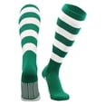 thumbnail image 1 of 4 Stripe Hoop Soccer Rugby Socks (Kelly/White, Small), 1 of 2