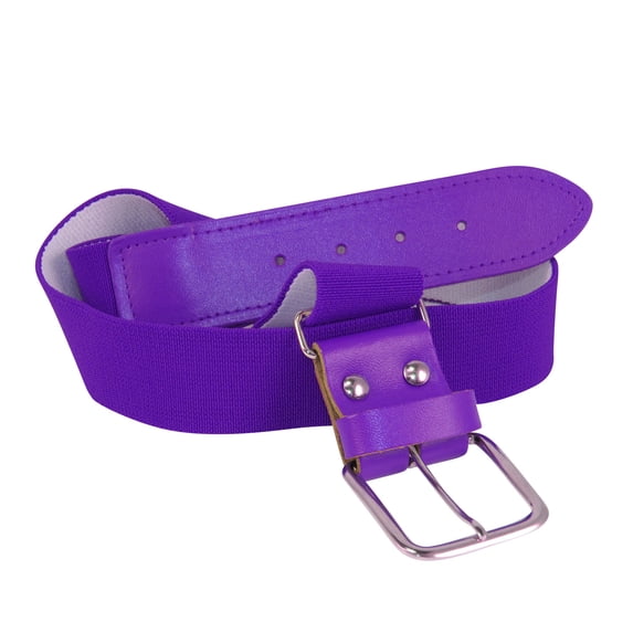 TCK Adult Baseball & Softball Belt – Adjustable Elastic – Purple, Adult