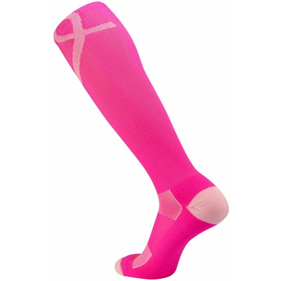TCK Aware Breast Cancer Ribbon Knee High Socks - Pink