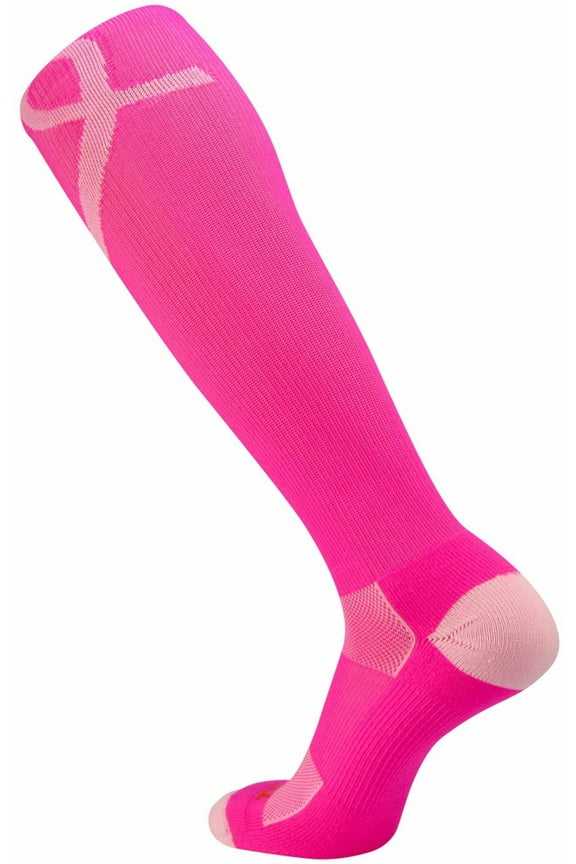 TCK Aware Breast Cancer Ribbon Knee High Socks - Pink