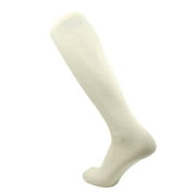 TCK Baseball Classic Sanitary Liner Socks Natural Un-Bleached Cotton (Large (25"))