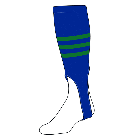 TCK Baseball Stirrups Large (300B, 7in) Royal, Kelly Green