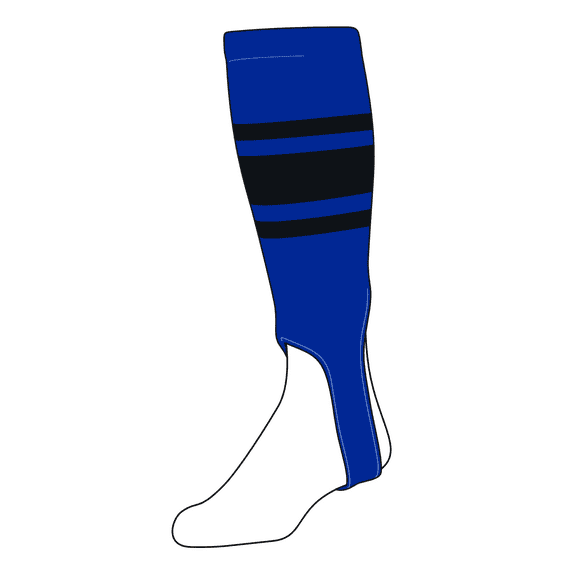 TCK Baseball Stirrups Large (300C, 5in) Royal, Black