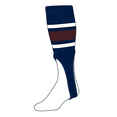 thumbnail image 1 of TCK Baseball Stirrups Large PRO (700E, 9in) Navy, White, Maroon, 1 of 1