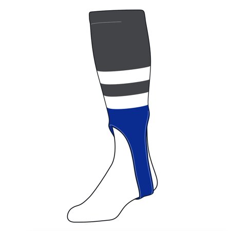 TCK Baseball Stirrups Medium (200G, 7in) Graphite, White, Royal