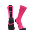 thumbnail image 1 of TCK Baseline 3.0 Athletic Crew Socks - Hot Pink Graphite Black, 1 of 2