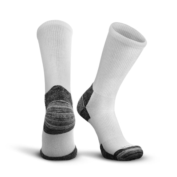 TCK GOAT Crew Sock - White - Large