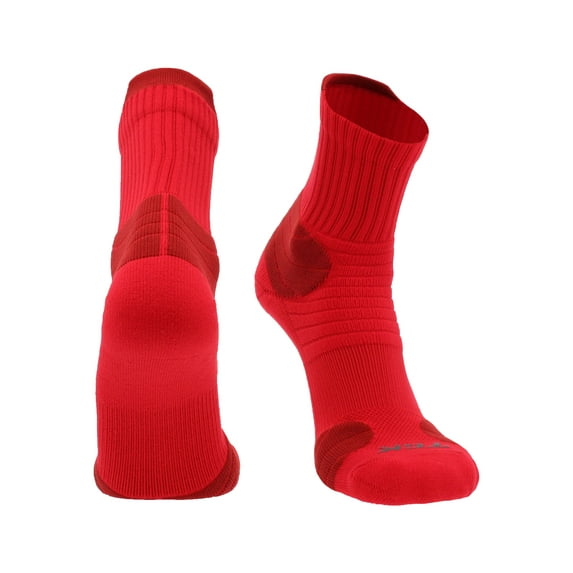 TCK Crossover Quarter Socks - Scarlet