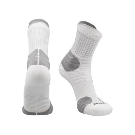 TCK Crossover Quarter Socks - White