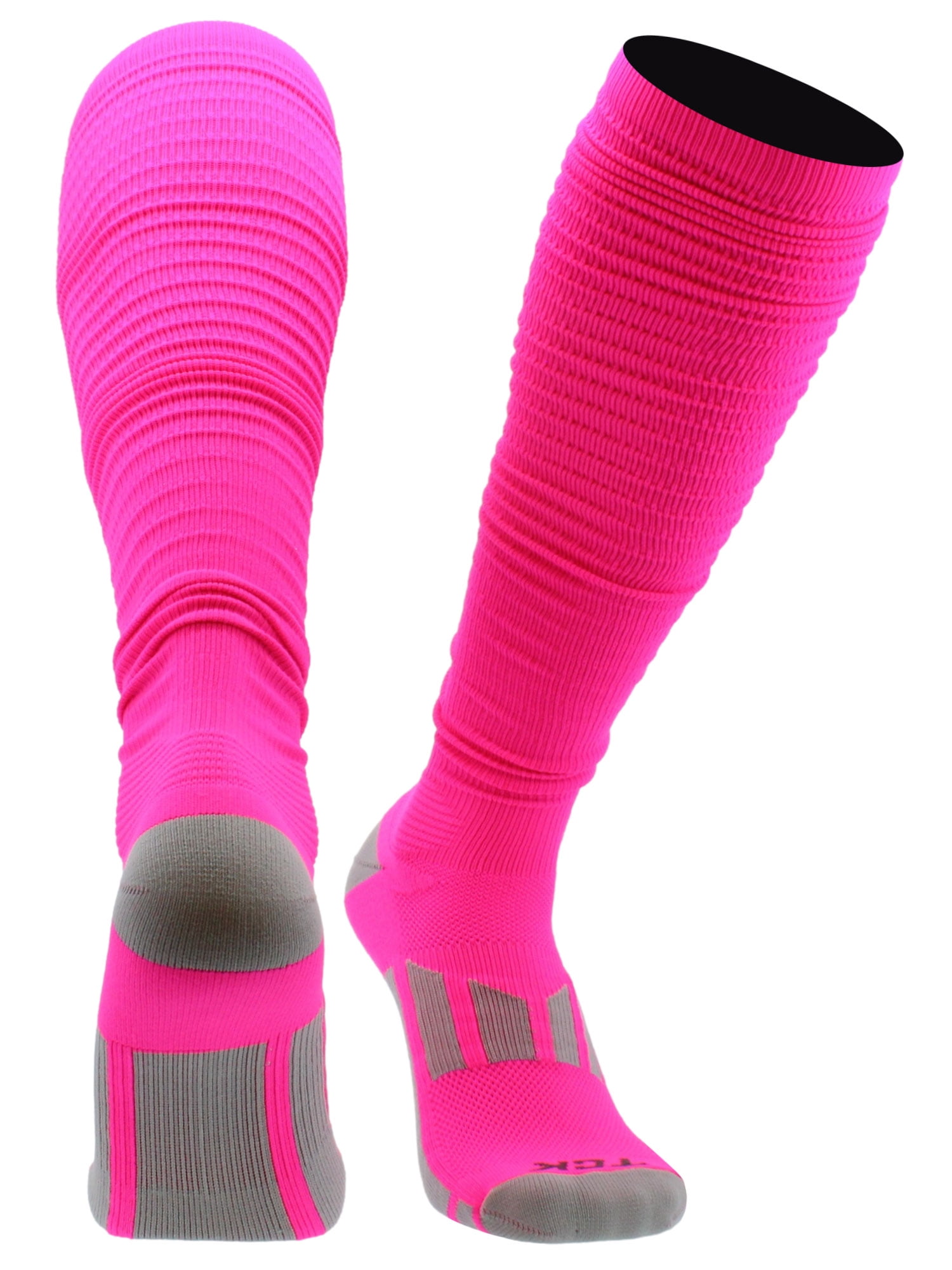 Pink Football Scrunch Socks (Hot Pink, Large) - Walmart.com