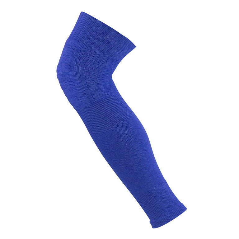 TCK Defender Football Padded Knit Leg Sleeve Over the Knee (Large, Royal  Blue) 