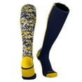 thumbnail image 1 of TCK Digital Camo Elite Navy Blue Gold Knee High Baseball Football Soccer Socks (M), 1 of 1