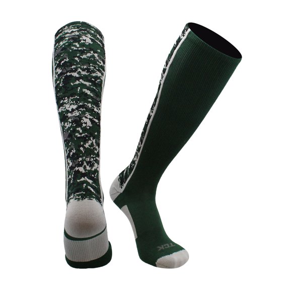 Digital Camo OTC Socks (Dark Green, X-Large)