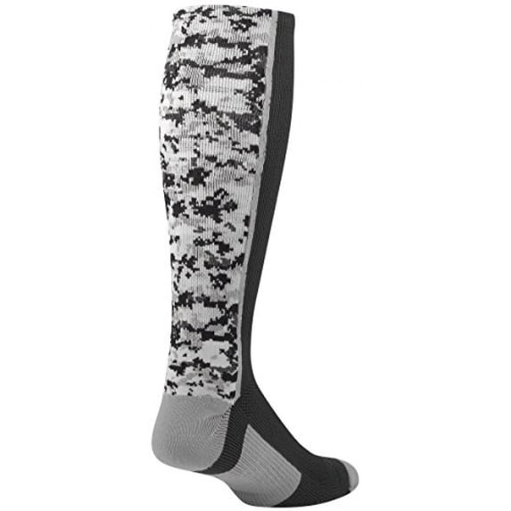 TCK Digital Camo OTC Socks for Youth & Adults - Black, Medium