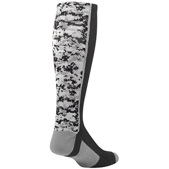 TCK Digital Camo OTC Socks for Youth & Adults - Black, Medium