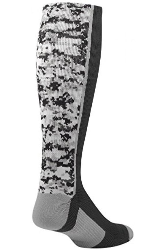 Digital Camo OTC Socks for Youth & Adults - Black, Medium