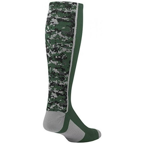 TCK Digital Camo OTC Socks for Youth & Adults - Dark Green, Medium