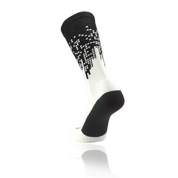 TCK Downtown Crew Socks - Black White