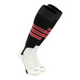 thumbnail image 1 of TCK Baseball Stirrup Socks with Stripes - Navy/White/Scarlet, Large, 1 of 2
