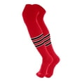 thumbnail image 1 of TCK Dugout Over-the-Knee Performance Socks - Scarlet/White/Black, Small, 1 of 2