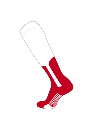 TCK Sports Louisville Cardinals Baseline 3.0 Crew Socks (Black/Red/White,  Small)