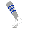 thumbnail image 1 of TCK Elite Baseball Knee High Stirrup Socks (D, 5in) Grey, White, Air Force Blue (Grey, White, Air Force Blue, L), 1 of 1