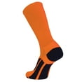 thumbnail image 1 of TCK Elite Performance Solid Color Crew Socks (Orange, Small), 1 of 2