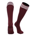 thumbnail image 1 of TCK Euro 3-Stripe Soccer Socks - Maroon White, 1 of 2