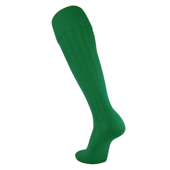 TCK European Style Solid Soccer Socks in Nylon (L, Kelly Green)