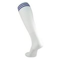 thumbnail image 1 of TCK Finale 3 Stripe proDRI Soccer Socks (White/Navy, L), 1 of 2