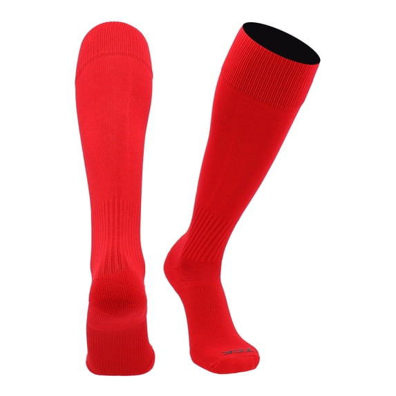 TCK Finale Solid Color proDRI Soccer Socks (L, Scarlet Red)