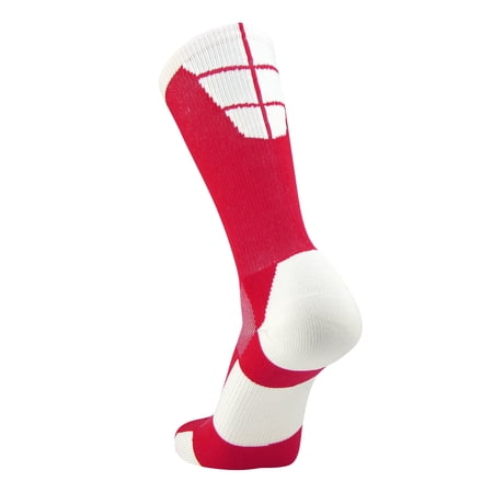 TCK Goalline 2.0 Football Socks (Red/White, X-Large)