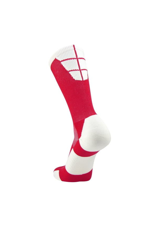 Goalline 2.0 Crew Socks - Scarlet White