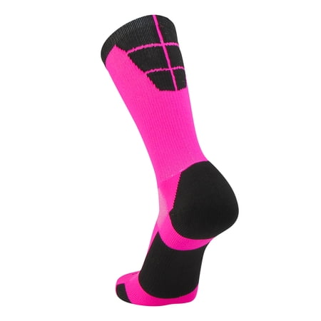 TCK Goalline 2.0 Football Socks (Neon Pink/Black, Medium)