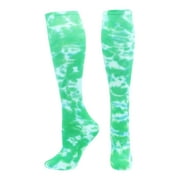 TCK Krazisox Tie Dye Knee High Socks - Kelly White