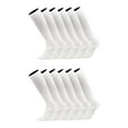 thumbnail image 1 of TCK Over the Calf Work Socks 12 Pair Moisture Wicking for Men and Women (White, Large), 1 of 2