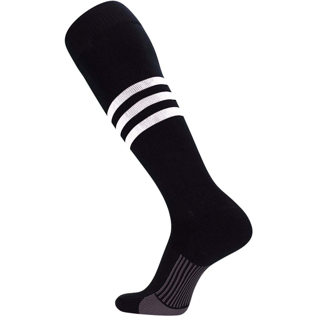 TCK Performance Baseball/Softball Socks (Black/White, X-Large ...