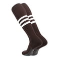 thumbnail image 1 of TCK Performance Baseball/Softball Socks (Brown/White, Medium), 1 of 2