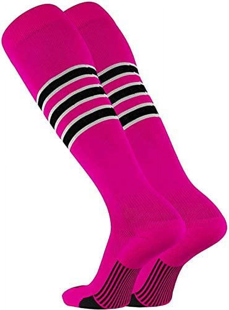 Pear Sox Striped Otc Baseball, Softball, Football Socks (a) White