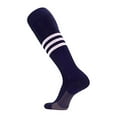 thumbnail image 1 of TCK Pro Elite Dugout Series Pattern B Knee-High Long Striped Socks (Navy/White, L), 1 of 2