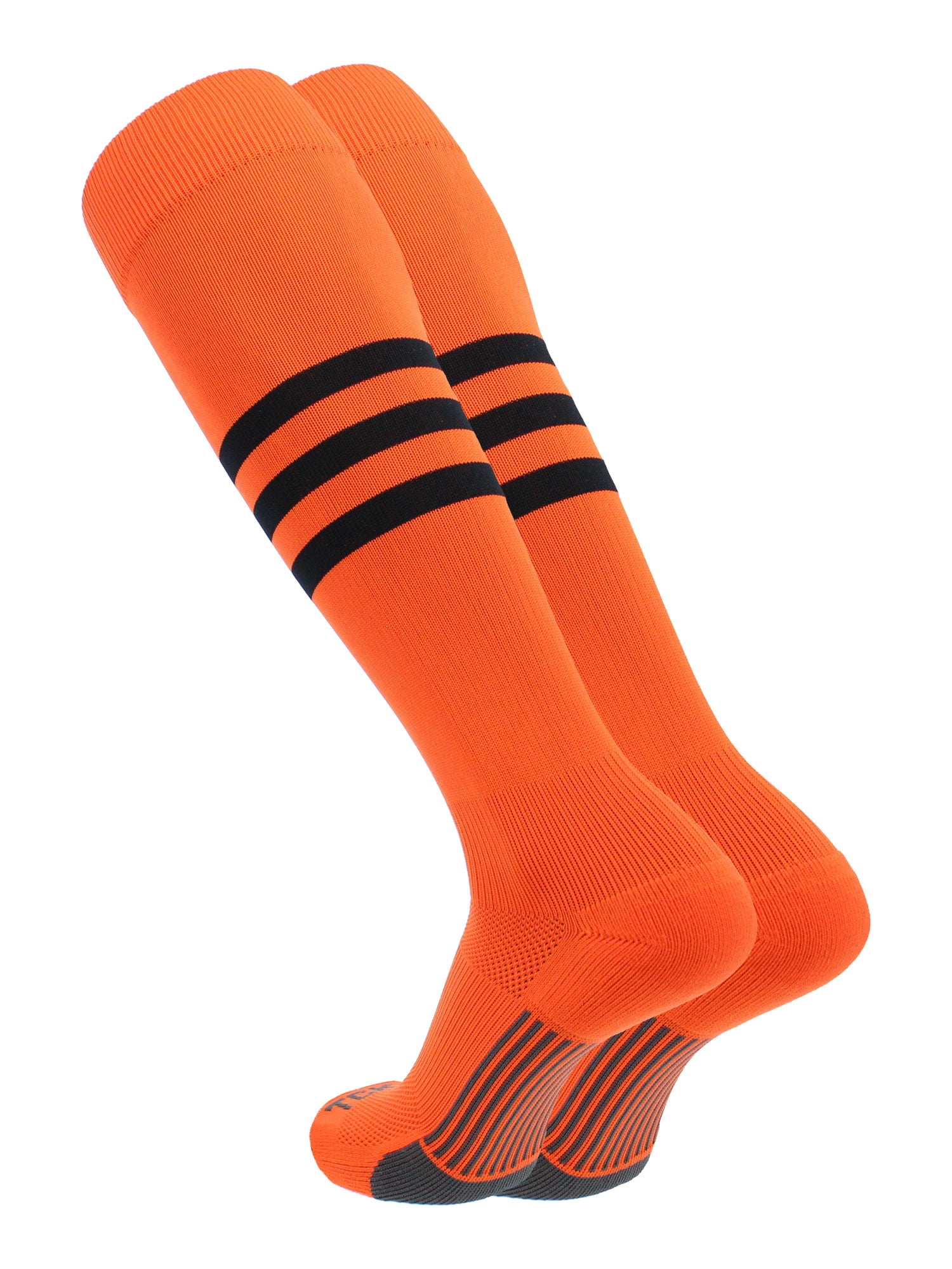TCK Dugout Hype Knee High Sports Socks - Black Granite - HIT a Double