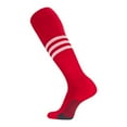 thumbnail image 1 of TCK Performance Baseball/Softball Socks (Scarlet/White, Medium), 1 of 2