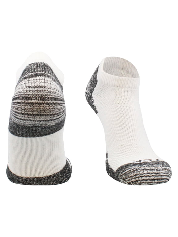 Pickleball Socks for Men and Women Low Cut Sock Full Cushion with Moisture Wicking Yarn (White, Medium)